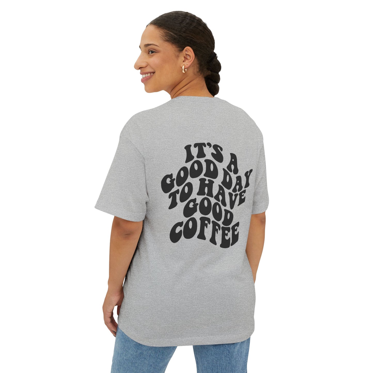 Stylish Unisex Oversized Tee | Perfect for Coffee Lovers, Casual Outings, Gifts, Relaxed Vibes, Everyday Wear
