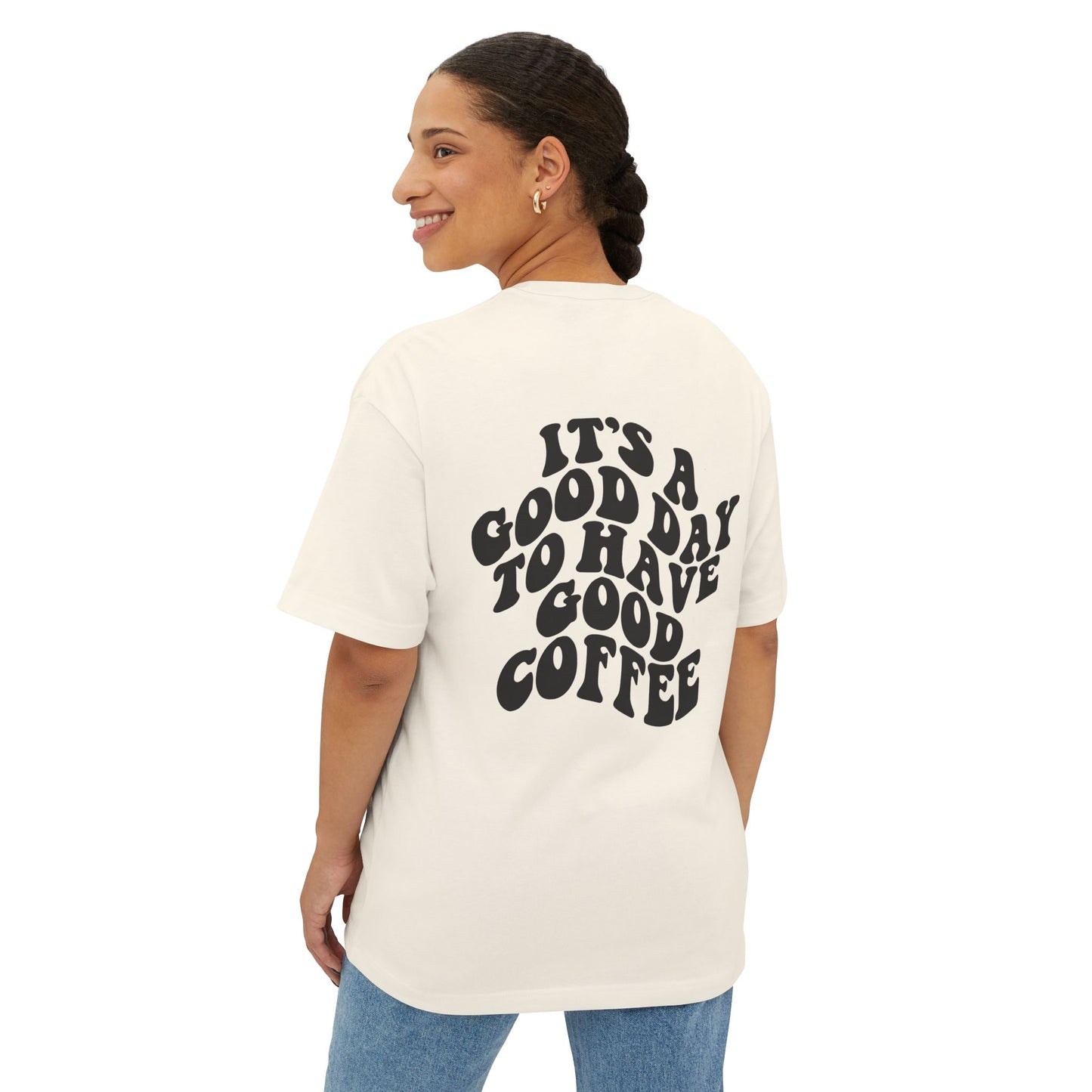 Stylish Unisex Oversized Tee | Perfect for Coffee Lovers, Casual Outings, Gifts, Relaxed Vibes, Everyday Wear