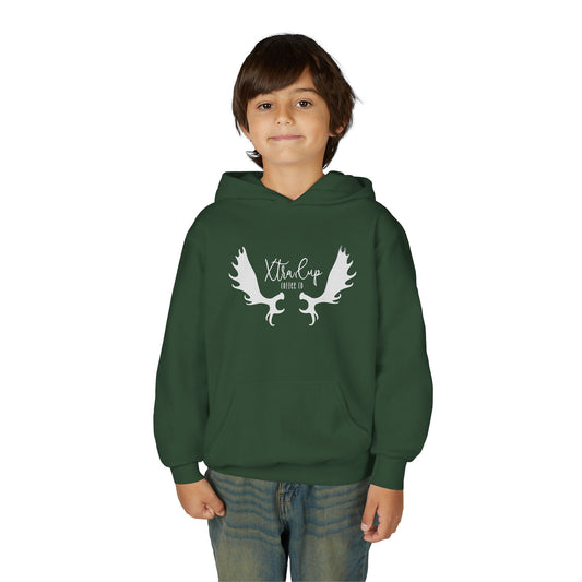 Youth Hoodie with Xtra Life Design, Cozy Kids Pullover Sweatshirt, Birthday Gift, Casual Wear, Cool Teens Apparel