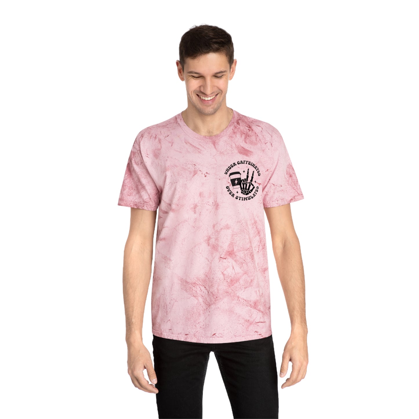 Unisex Color Blast T-Shirt - Unique Graphic Tee, Funny T-Shirt for Coffee Lovers, Casual Wear, Gift for Him or Her, Trendy Shirt
