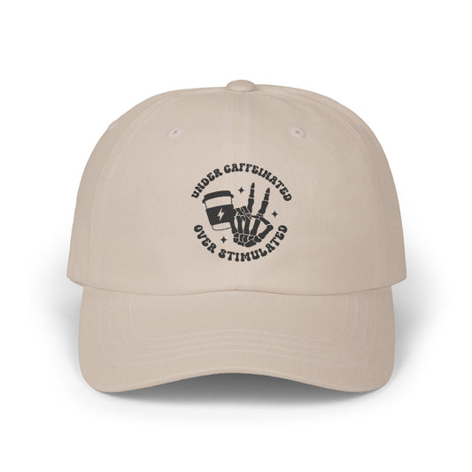 Classic Dad Cap - Under Caffeinated Over Stimulated Hat, Great for Dads, Gifts for Him, Casual Style, Everyday Wear, Father's Day