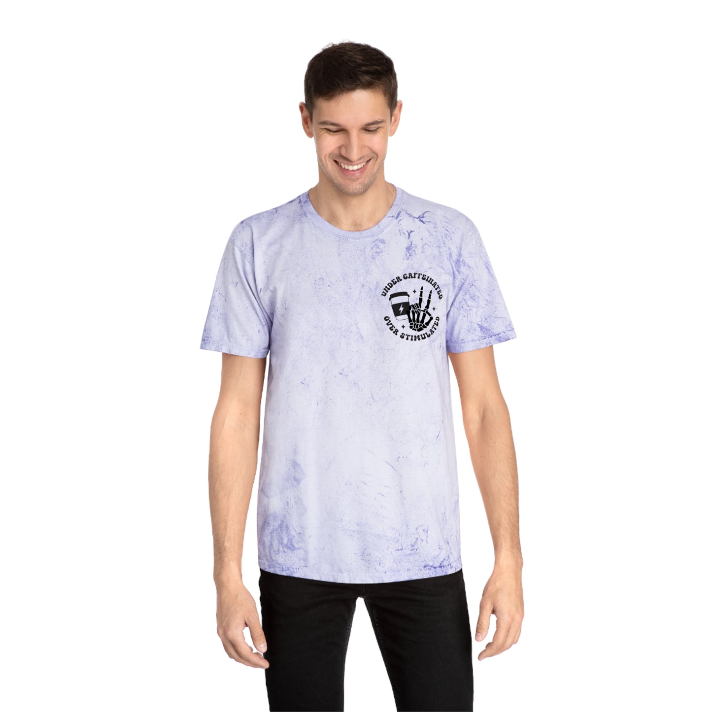 Unisex Color Blast T-Shirt - Unique Graphic Tee, Funny T-Shirt for Coffee Lovers, Casual Wear, Gift for Him or Her, Trendy Shirt