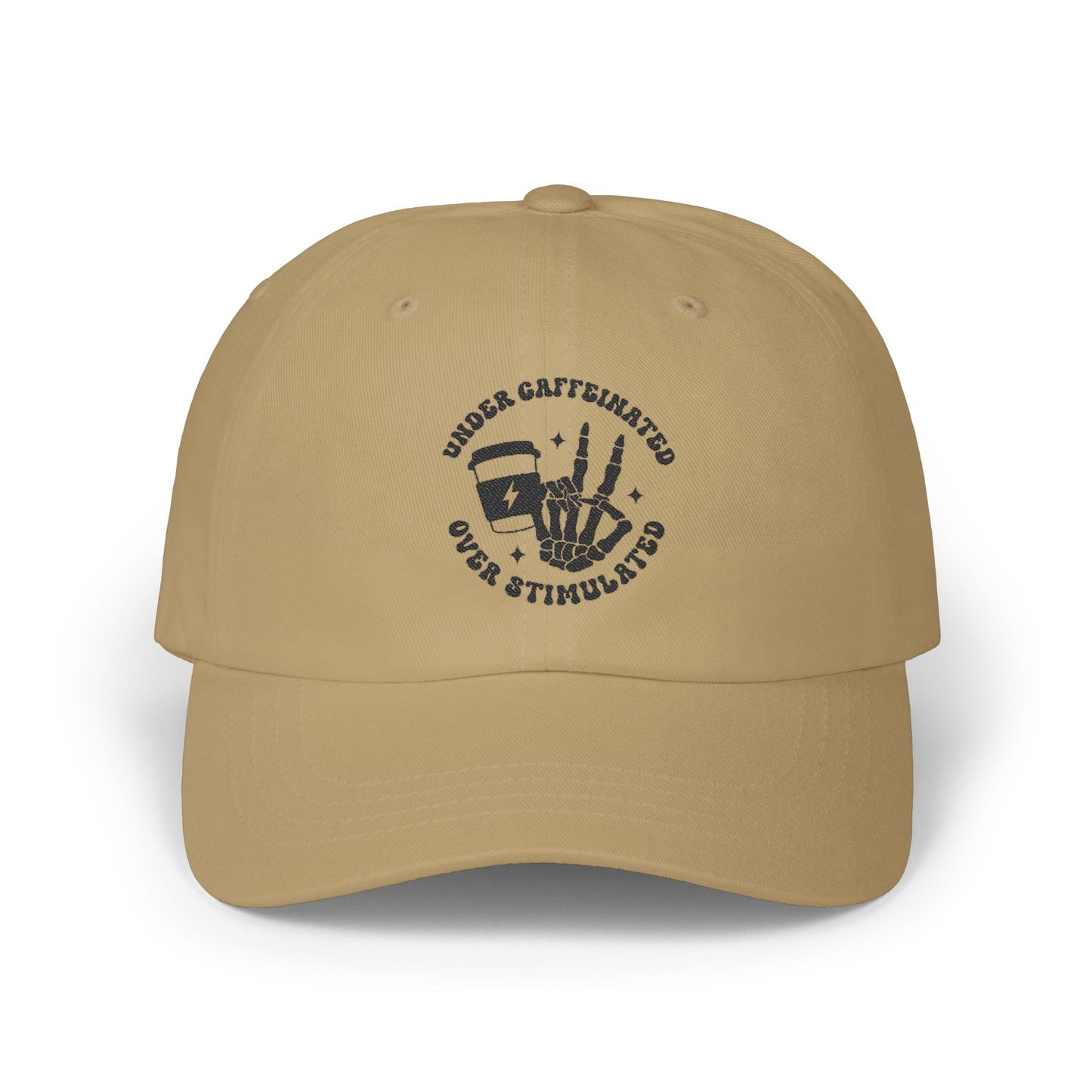 Classic Dad Cap - Under Caffeinated Over Stimulated Hat, Great for Dads, Gifts for Him, Casual Style, Everyday Wear, Father's Day