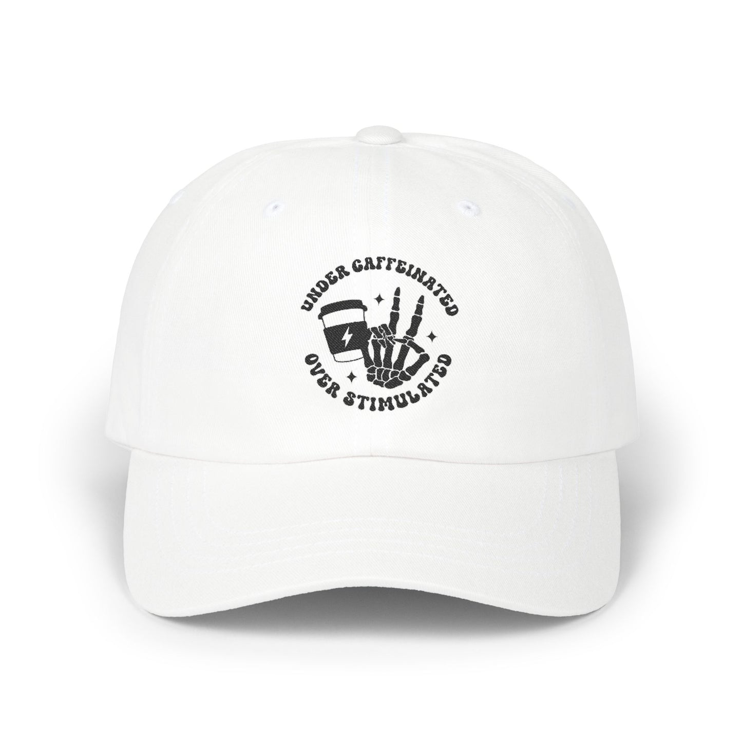 Classic Dad Cap - Under Caffeinated Over Stimulated Hat, Great for Dads, Gifts for Him, Casual Style, Everyday Wear, Father's Day