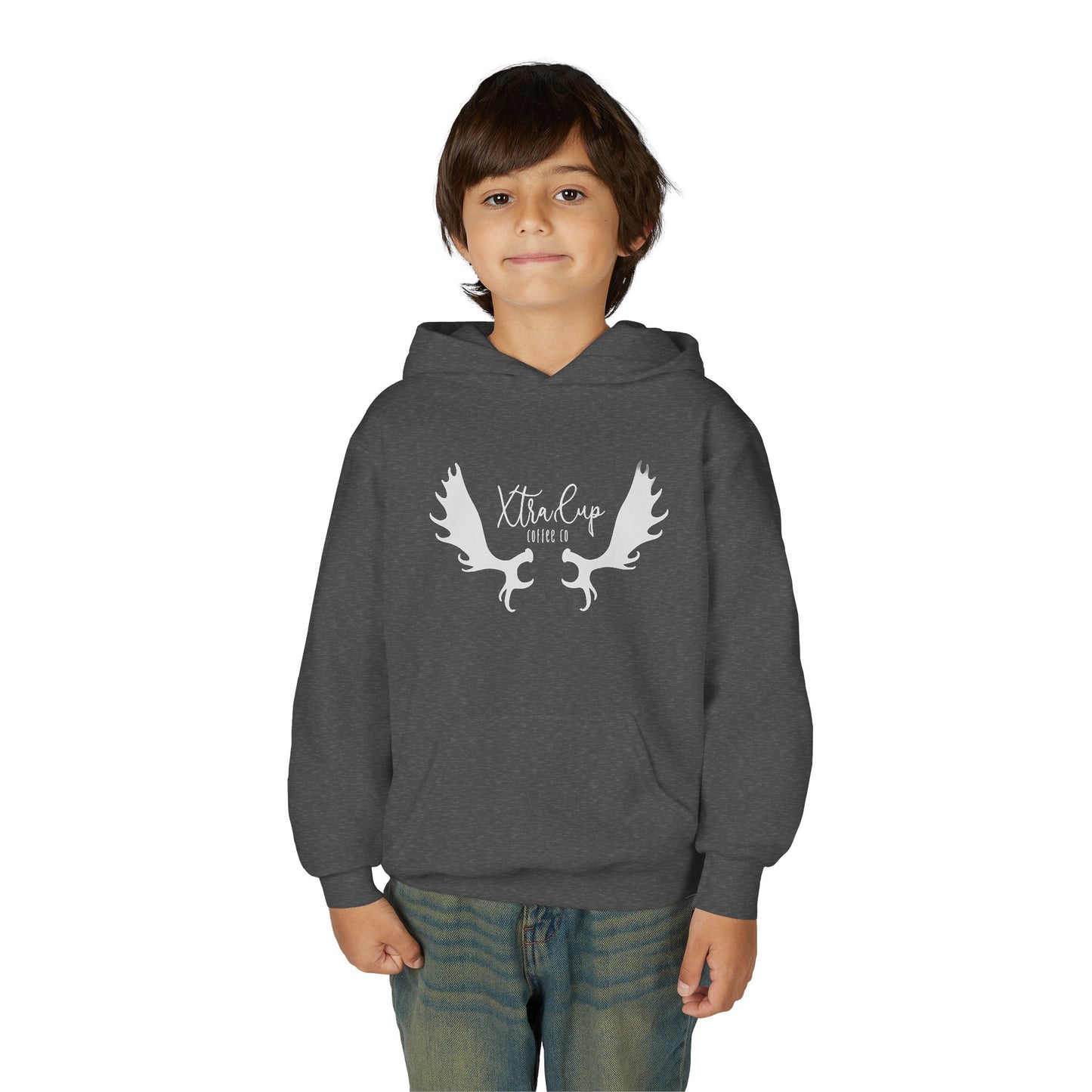 Youth Hoodie with Xtra Life Design, Cozy Kids Pullover Sweatshirt, Birthday Gift, Casual Wear, Cool Teens Apparel