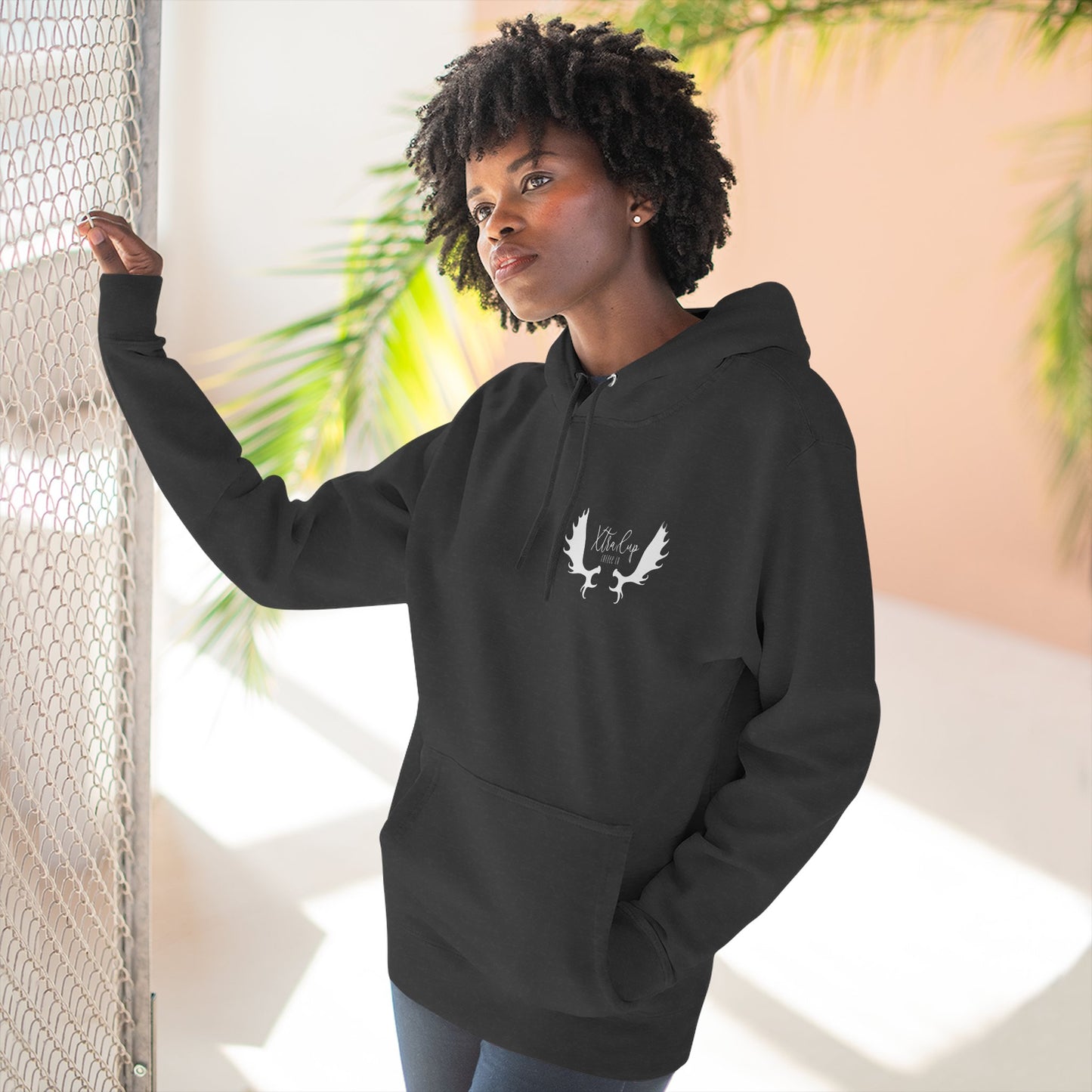 Cozy Floral Fleece Hoodie - Perfect for Relaxation, Gift for Her, Trendy Sweatshirt, Casual Wear, Warm Layering, Everyday Comfort