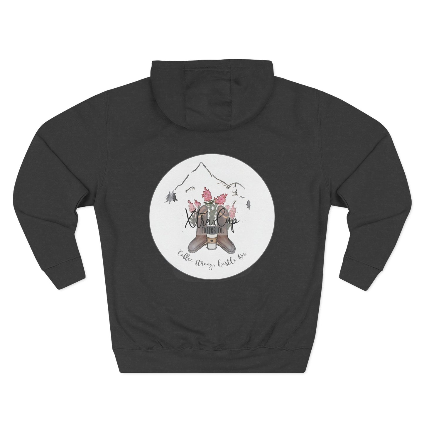 Cozy Floral Fleece Hoodie - Perfect for Relaxation, Gift for Her, Trendy Sweatshirt, Casual Wear, Warm Layering, Everyday Comfort
