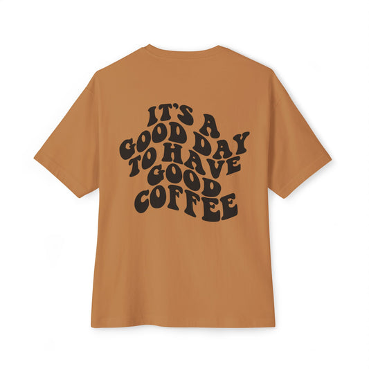Stylish Unisex Oversized Tee | Perfect for Coffee Lovers, Casual Outings, Gifts, Relaxed Vibes, Everyday Wear