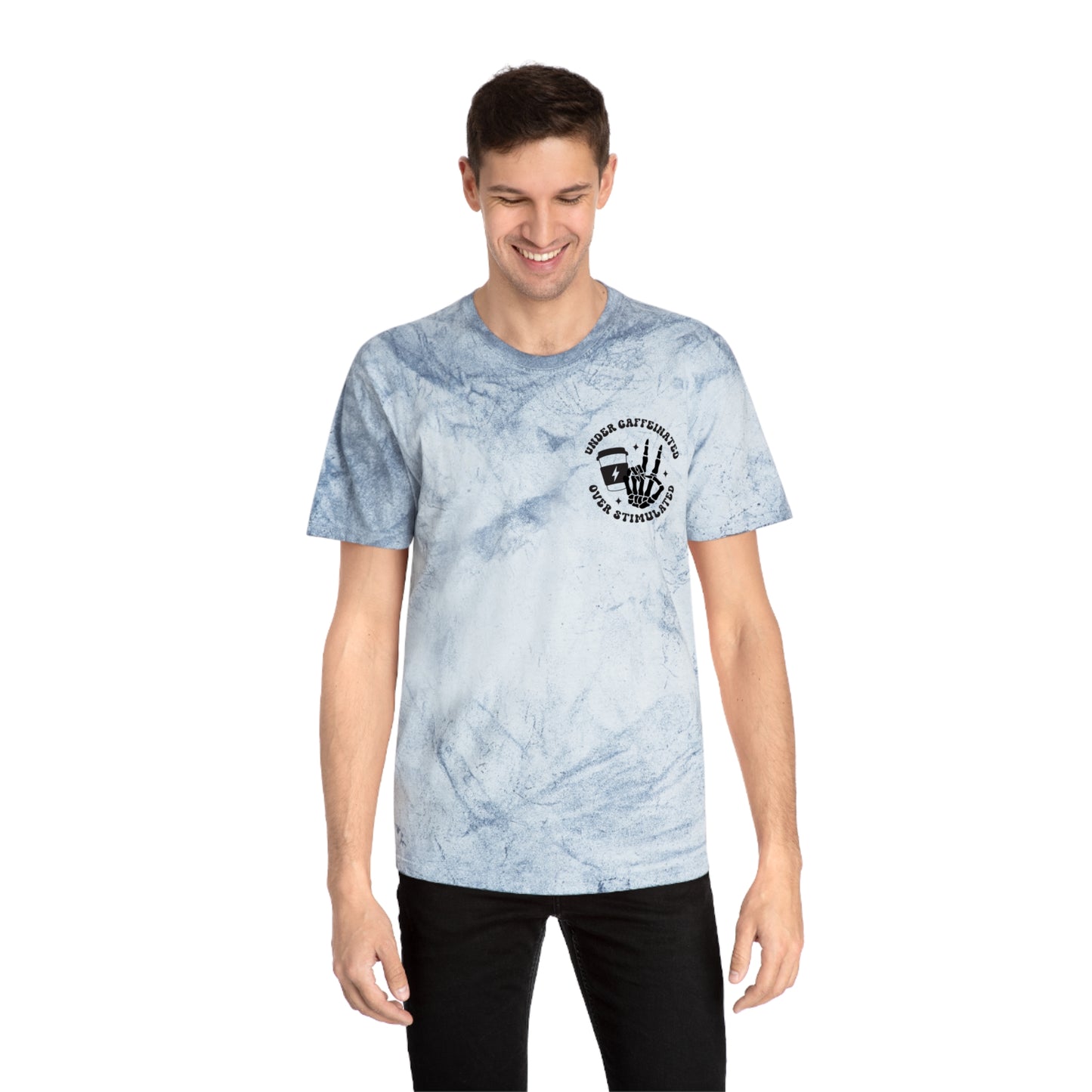 Unisex Color Blast T-Shirt - Unique Graphic Tee, Funny T-Shirt for Coffee Lovers, Casual Wear, Gift for Him or Her, Trendy Shirt