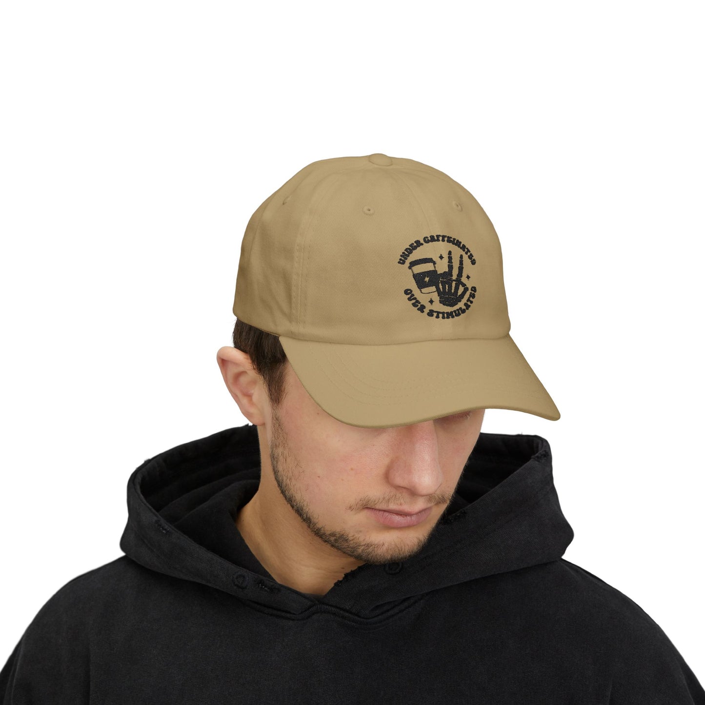 Classic Dad Cap - Under Caffeinated Over Stimulated Hat, Great for Dads, Gifts for Him, Casual Style, Everyday Wear, Father's Day