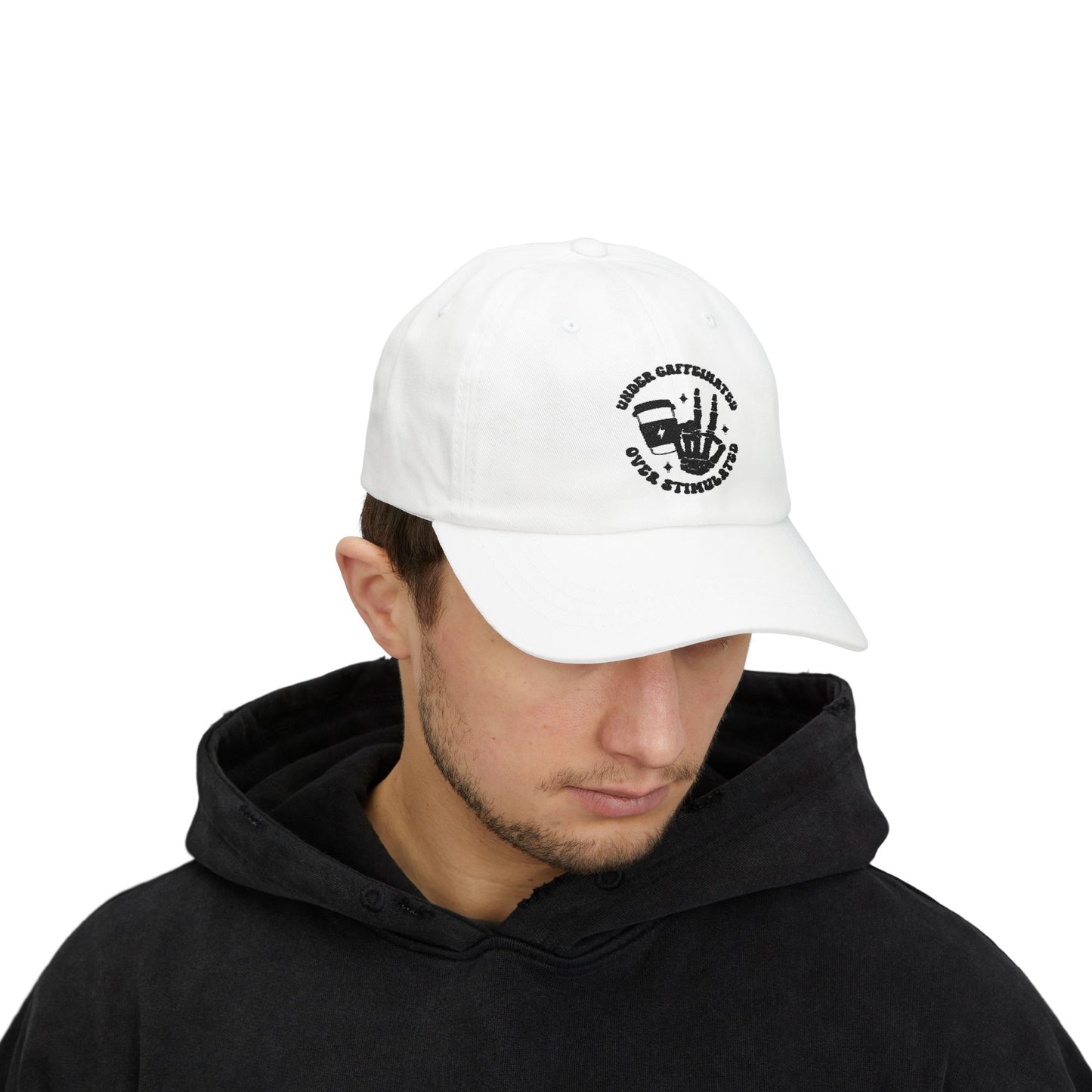 Classic Dad Cap - Under Caffeinated Over Stimulated Hat, Great for Dads, Gifts for Him, Casual Style, Everyday Wear, Father's Day