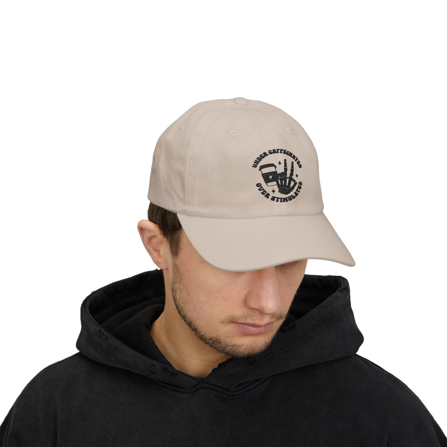 Classic Dad Cap - Under Caffeinated Over Stimulated Hat, Great for Dads, Gifts for Him, Casual Style, Everyday Wear, Father's Day