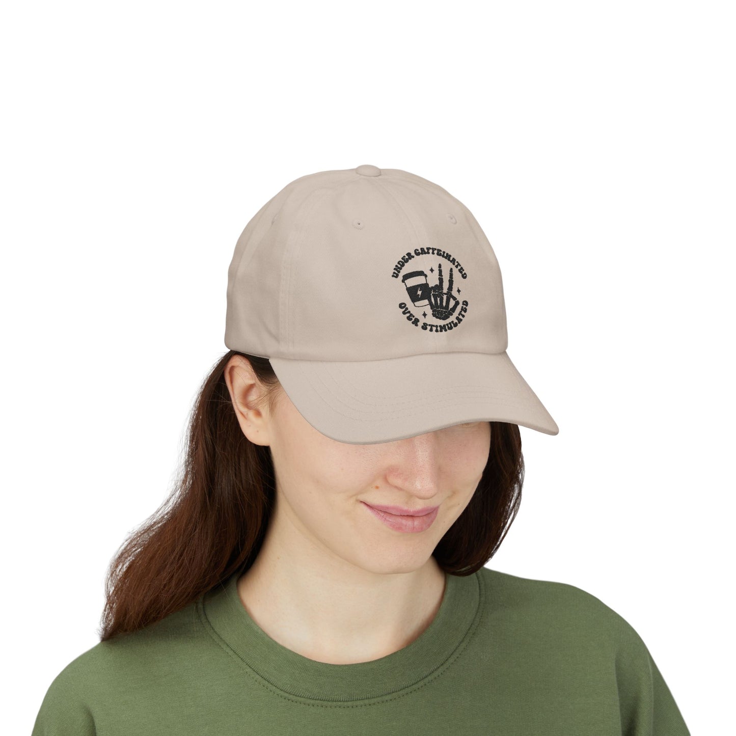 Classic Dad Cap - Under Caffeinated Over Stimulated Hat, Great for Dads, Gifts for Him, Casual Style, Everyday Wear, Father's Day
