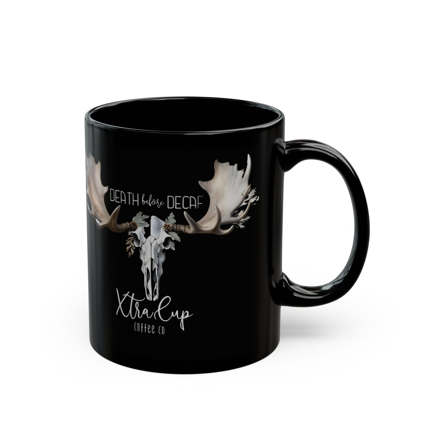 Death Before Decaf Black Coffee Mug - Perfect for Coffee Lovers