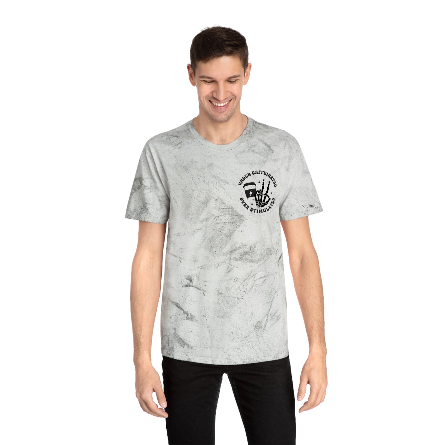 Unisex Color Blast T-Shirt - Unique Graphic Tee, Funny T-Shirt for Coffee Lovers, Casual Wear, Gift for Him or Her, Trendy Shirt